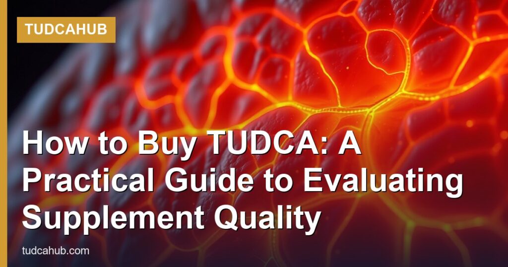 How to Buy TUDCA: A Practical Guide to Evaluating Supplement Quality - TUDCAHub