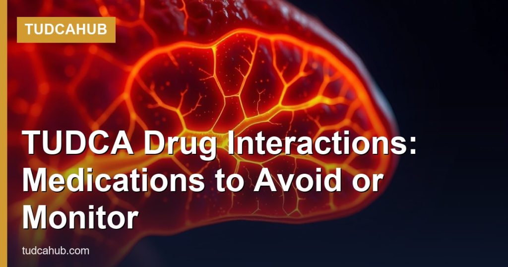 TUDCA Drug Interactions: Medications to Avoid or Monitor - TUDCAHub