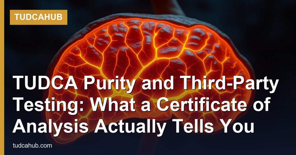 TUDCA Purity and Third-Party Testing: What a Certificate of Analysis Actually Tells You - TUDCAHub