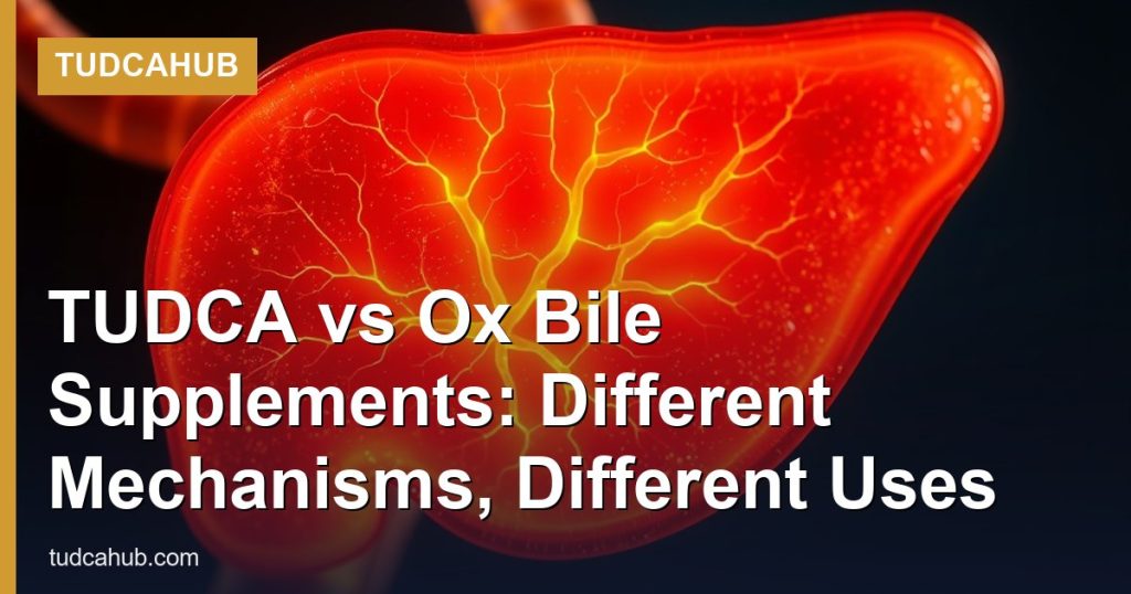 TUDCA vs Ox Bile Supplements: Different Mechanisms, Different Uses - TUDCAHub