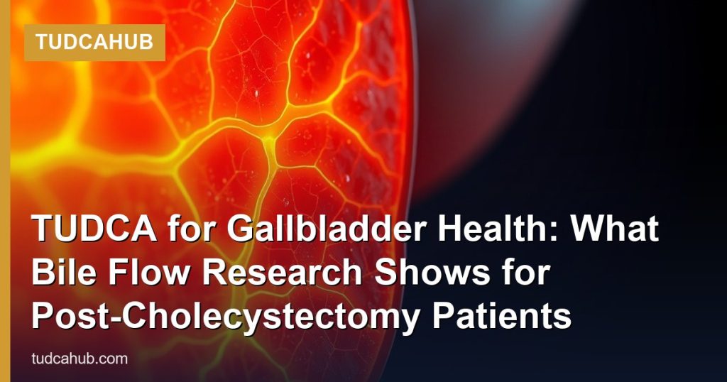 TUDCA for Gallbladder Health: What Bile Flow Research Shows for Post-Cholecystectomy Patients - TUDCAHub