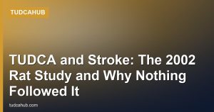TUDCA and Stroke: The 2002 Rat Study and Why Nothing Followed It