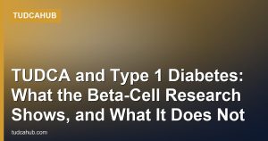 TUDCA and Type 1 Diabetes: What the Beta-Cell Research Shows, and What It Does Not